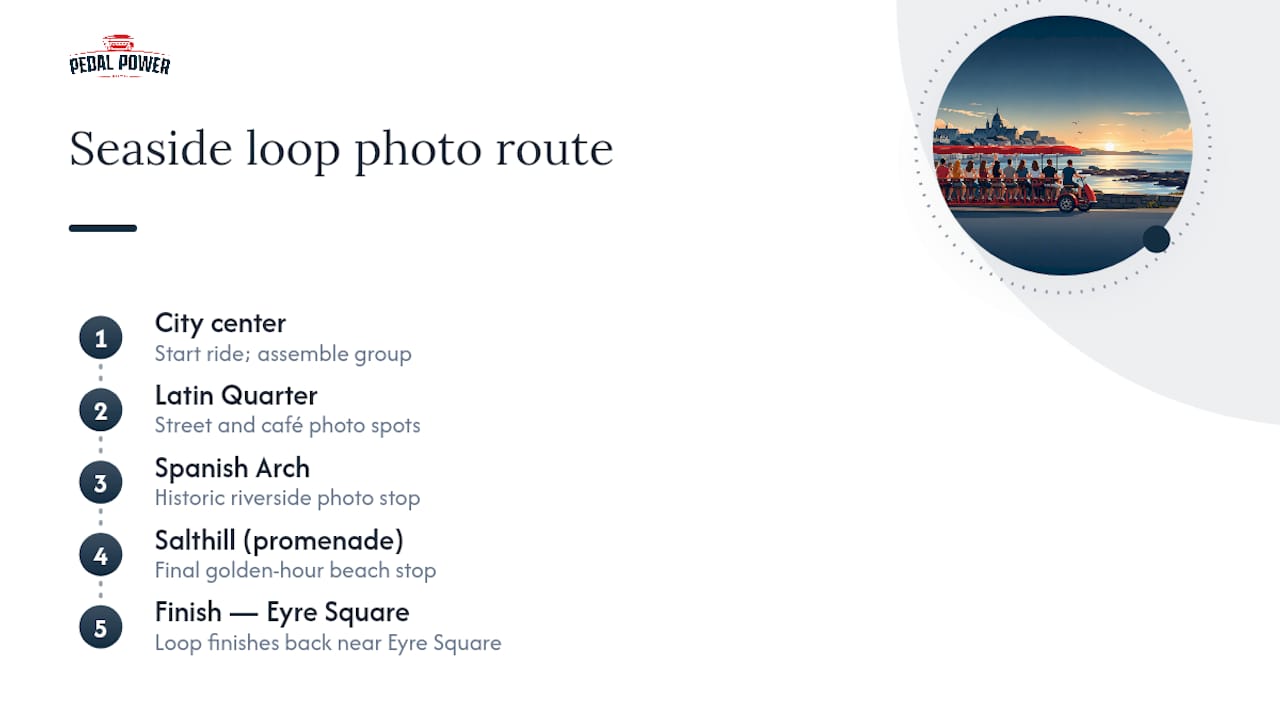 Galway photo ride route loop