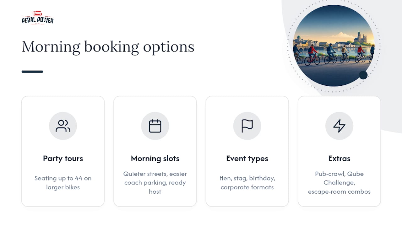 Galway group tour formats and occasions