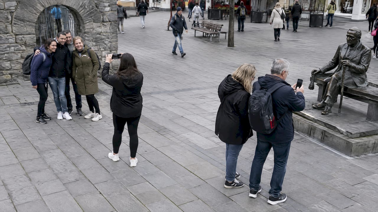 Teams completing Galway photo challenge