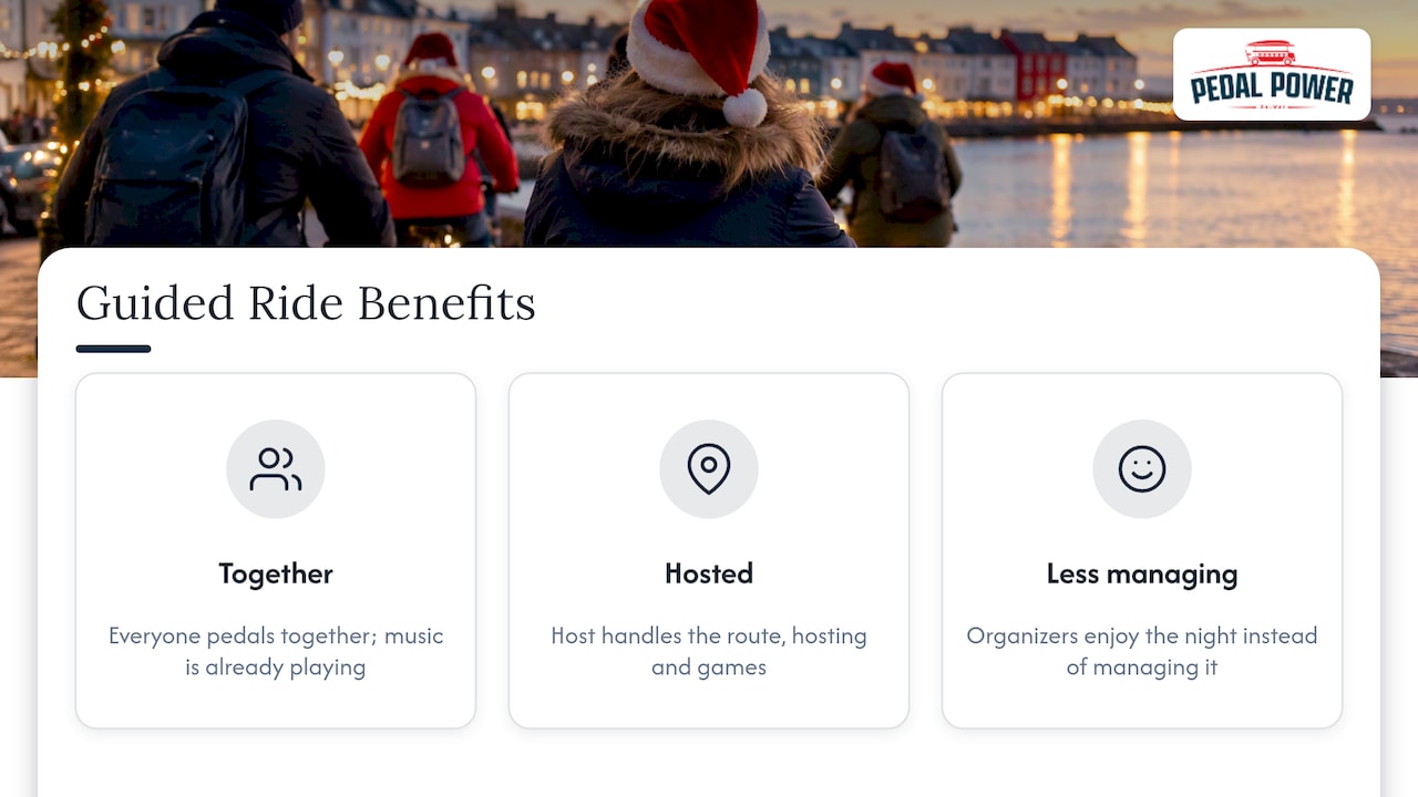 Why do guided festive rides make better group memories? — overview diagram